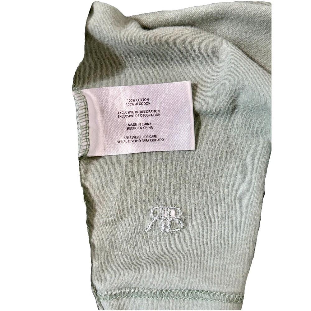 Banana Republic Luxe Touch Tee Womens S Green 100% Cotton Performance T-Shirt - Picture 8 of 8